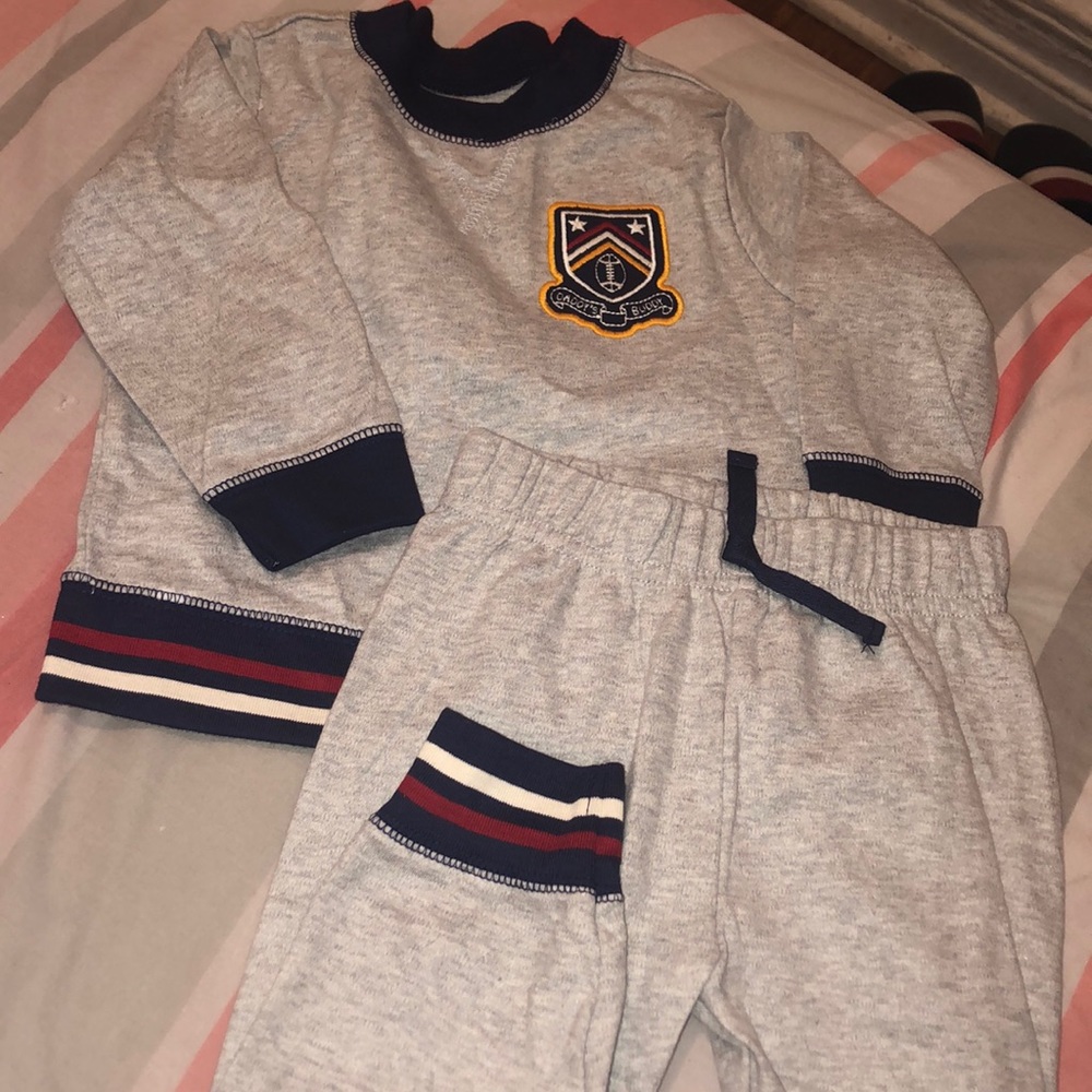 Sweatsuit outfit for baby boy new never worn